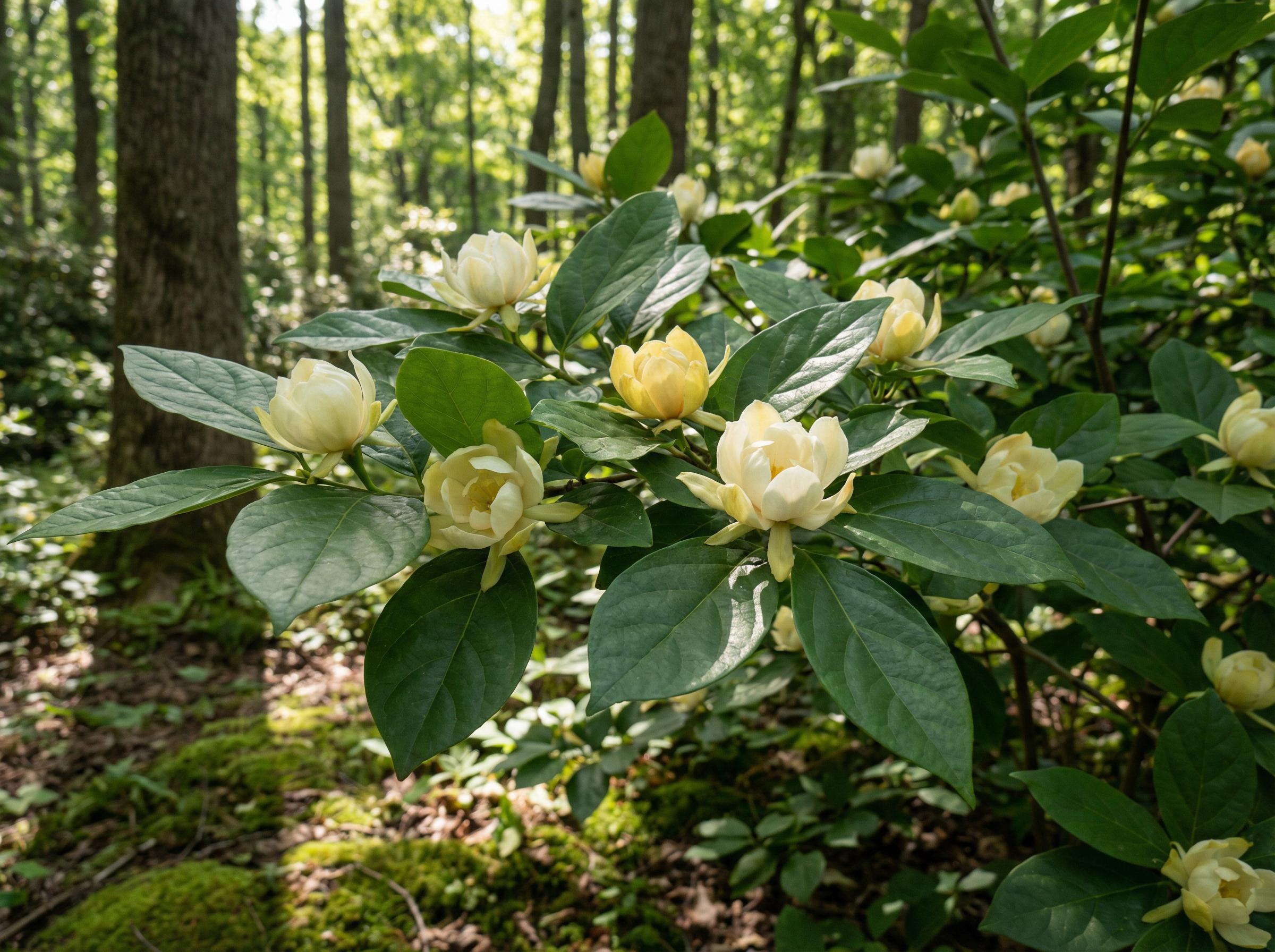 溏心溏心珍稀：夏蜡梅保护区实拍视频